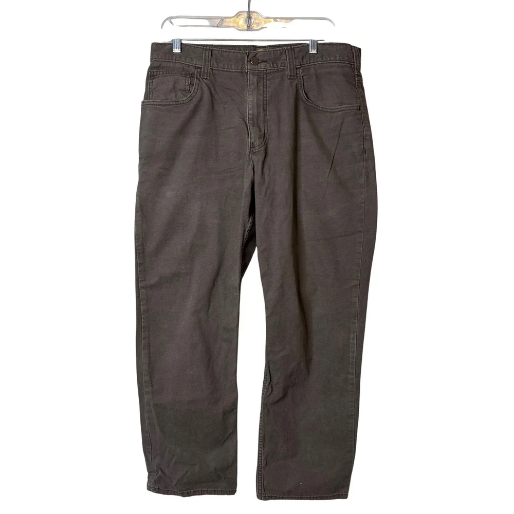 Carhartt 102517 Relaxed Fit Canvas Pants Dark Coffee Brown 34x30 Skater Gorpcore
